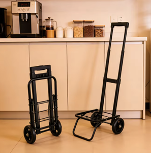 OEM/ODM Vietnam Industrial Aluminum Alloy Platform Cart Two <b>Wheeled</b> Warehouse <b>Shopping</b> <b>Trolley</b> 35kg Capacity - Product Image 1