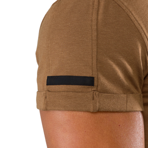 เสื้อเชิ้ตแขนสั้นสีน้ำตาลสำหรับผู้ชาย เนื้อผ้าฝ้ายพรีเมียม สวมใส่สบาย เหมาะสำหรับใส่ลำลอง มีสไตล์ ใช้ได้กับการออกกำลังกาย ขายส่งจำนวนมาก เสื้อผ้ากีฬา - Product Image 6