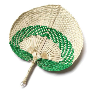 Abanico de mano tejido en Vietnam, abanicos decorativos de bambú, precio directo de proveedor, abanico de hoja de palma. - Product Image 5