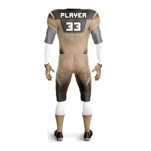 Conjunto de Uniforme de Fútbol Americano para Hombre, Jersey sin Mangas con Cuello en V, Pantalones con Estampado por Transferencia de Calor, Estilo Ajustado, Elástico y Transpirable - Product Image 4
