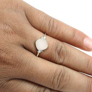 Brilliant Cushion Cut Pink <b>Opal</b> Gemstone <b>Ring</b> Available With 925 Sterling Silver Stamp Classic Handmade Bohemian Jewelry - Product Image 2