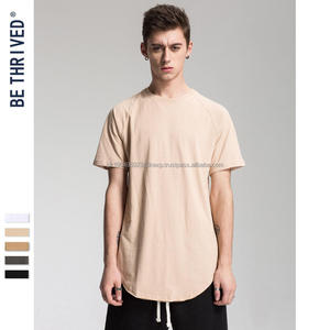 Venta al por mayor para hombre dobladillo curvo camiseta nueva llegada Scoop bottom camiseta - Product Image 5