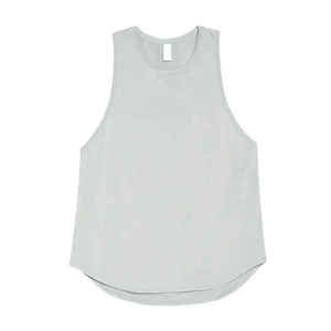 Débardeur sans manches col rond pour femme, couleur claire, tricoté en polyester respirant, couleur unie, longueur standard, prix abordable 2026 - Product Image 3