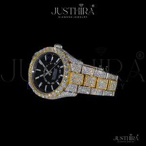 Reloj Deportivo de 41 mm para Hombre, Colección Hip Hop, con Caja de Acero Inoxidable y Logotipo Personalizado, Esfera con Incrustaciones de Diamantes Moissanite Grandes - Product Image 5