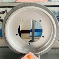 Roue de rechange ITECO IT12122, numéro de pièce 83809009, nouvelle roue en caoutchouc massif pour nacelle élévatrice, pneu non marquant 406x125