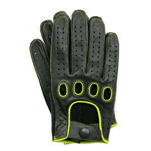 Custom Design <b>Thin</b> Black Leather Driving <b>Gloves</b> Custom Logo Lightweight Breathable for MenWomen Winter OEM - Product Image 3