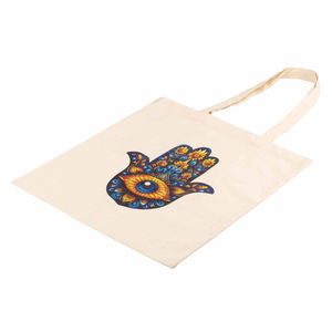 Premium Quality Eco-World <b>Canvas</b> <b>Tote</b> Bag DTP Printing Solid Color Open Closure Water Resistant Bohemian Style Daily Use Cotton - Product Image 5