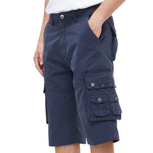 Pantalones cortos cargo de algodón para hombre, personalizados al por mayor, con cinturón, holgados y finos, informales, 100% algodón, talla grande para hombre - Product Image 1