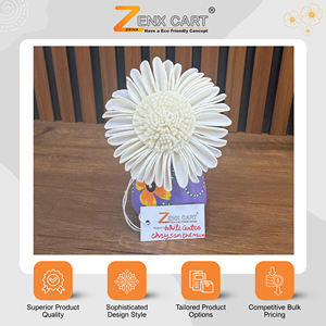 Flores Artificiales de Madera Sola Hechas a Mano, Ecológicas y Más Vendidas, Disponibles en Tamaños (6/8/10cm) para Decoración del Hogar y Navidad - Product Image 2