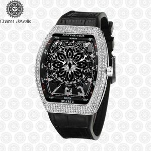PINTIME Luxury Tonneau Quartz <b>Watch</b> Rose Gold Case Red Leather Band <b>Compass</b> Dial Analog Unisex - Product Image 2