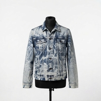 Blousons en jean d'hiver 100 % coton respirant pour l'extérieur, à capuche, col montant, logo frontal, haute qualité, séchage rapide, vente en gros