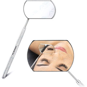 Herramienta de injerto, logotipo personalizado, acero inoxidable, espejo de pestañas grande profesional, accesorios para extensiones de pestañas, instrumentos de cuidado de belleza - Product Image 1