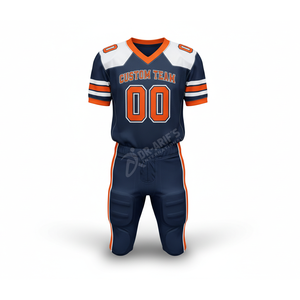 Shorts de football américain personnalisés pour équipe, marque premium, pour hommes, à manches courtes, sublimés, col en V, anti-humidité, en maille, taille élastique - Product Image 4
