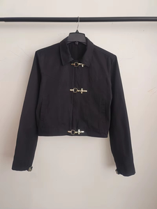 Veste en toile imperméable de style vintage marron avec boutons recouverts, vêtements d'extérieur classiques rétro pour hommes, fabrication sur mesure OEM ODM - Product Image 3