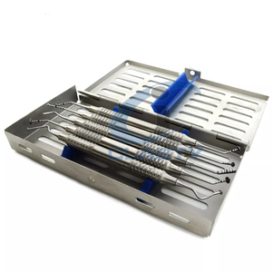 Juego de Instrumentos Quirúrgicos Dentales de Acero Inoxidable con Empuñadura Manual Moleteada, Herramientas Quirúrgicas Clase I para Uso Veterinario - Product Image 4
