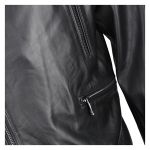 Chaqueta de Cuero para Hombre con Acabado Liso y Tela Resistente para Uso Diario - Product Image 5