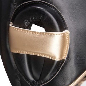 Protector de Cabeza de Boxeo Personalizado OEM, Cuero Vacuno 100% Genuino de Alta Calidad, Ligero, Ecológico, Profesional para Entrenamiento de MMA - Product Image 3