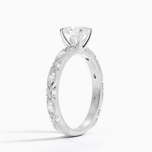Anillo BOJ 0151 de Corte Ovalado, Plata 925, Anillo Solitario con Engaste de Diamantes para Migraña, 2ct, Color D, VVS1, Moissanita GRA, Precio Bajo - Product Image 2