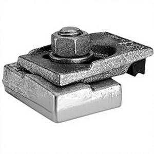 Placa de sujeción para rieles de ferrocarril de acero forjado galvanizado de alta resistencia, placa de sujeción para grúas, placa de fijación para rieles. - Product Image 5