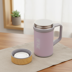 Termo IKUK de 500 ml, Acero Inoxidable SUS304 con Revestimiento de Porcelana, Botella Deportiva con Tapa y Agarre, Mantiene el Calor de 4 a 6 Horas y el Frío de 8 a 10 Horas - Product Image 1
