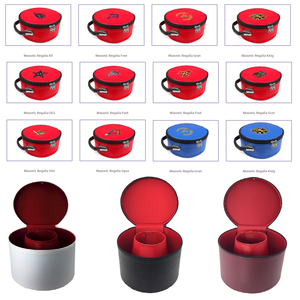 Custom Embroidery Printing Masonic Zipper Shriner Fez Case With Strap & Handle Cosmetic <b>Plastic</b> Box - Product Image 5