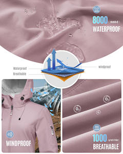 Chaqueta Softshell para Mujer de Alta Demanda, Antiarrugas, Mangas Largas, Tejido Duradero y Transpirable, Chaqueta Softshell para Esquí - Product Image 4