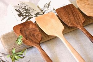Handcrafted Natural Mango Wood Spoon Set Handmade Kitchen <b>Utensils</b> for Cooking Serving and Baking - Product Image 3