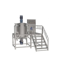 Machine de fabrication cosmétique 500L *2, agitateur mélangeur pour crème corporelle, équipement de mélange pour shampoing et savon liquide, cuve de mélange