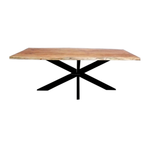 โต๊ะรับประทานอาหารไม้อะคาเซีย2024อุตสาหกรรมโต๊ะรับประทานอาหารไม้เนื้อแข็งเฟอร์นิเจอร์ขอบสดสำหรับห้องรับประทานอาหาร - Product Image 4