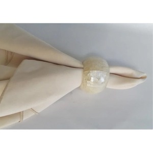 Porte-serviettes en métal coquillage naturel, fer écologique, accessoires de mariage classiques, artisanat minimaliste pour l'accueil - Product Image 5