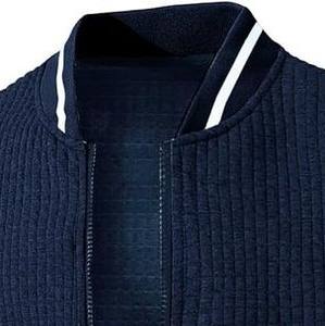 Chaqueta Ligera de Invierno para Hombre, de Alta Calidad, Estilo Letterman, con Cuello Alto, Logotipo Frontal Personalizable, Diseño 100% Algodón Transpirable - Product Image 2