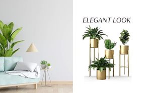กระถางต้นไม้โลหะทันสมัย ราคาประหยัด สำหรับตกแต่งบ้าน ระเบียง และสวน - Product Image 4