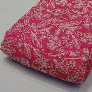 Malty Dobby Embroidered Chiffon Fabric 100% Polyester Breathable Eco-Friendly Wedding Customized Color Textile Supply Exports - Product Image 4