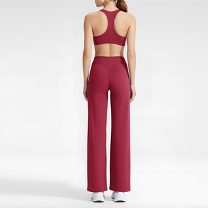 ชุดโยคะผู้หญิงทรงไอ เซ็กซี่ แฟชั่นใหม่ โพลีเอสเตอร์ ยืดหยุ่น สีพื้น ชุดออกกำลังกาย ชุดโยคะสำหรับผู้หญิง ราคาขายส่ง - Product Image 5