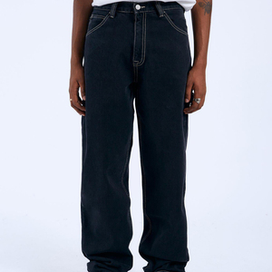 Jeans Holgados Vintage para Hombre, Estilo Casual Urbano, Pierna Recta, Denim Lavado, Cintura Media, Denim Tejido de Alta Calidad, Logotipo Personalizado OEM - Product Image 5