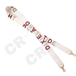 Dixieland สายกระเป๋าลูกปัดสีทองสีขาวปรับแต่งได้อุปกรณ์เสริมกระเป๋าพิเศษอุปกรณ์เสริมชิ้นส่วนกระเป๋า - Product Image 1