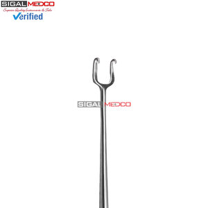 Grapas de piel manuales de acero inoxidable alemán, con punta roma y afilada, de extremo único y doble, de 10 mm, Joseph, de doble púa, quirúrgicas. - Product Image 2