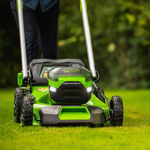 Tondeuses à gazon électriques sans fil industrielles les plus vendues, largeur de coupe 43 cm, 8 hauteurs réglables, portables, garantie 3 ans - Product Image 5