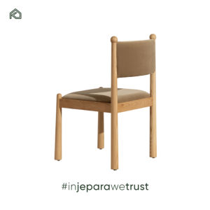 เก้าอี้ไม้ซุงไคดีไซน์ทันสมัยรุ่นใหม่ พร้อมผ้ากำมะหยี่นุ่มสบาย ทนทานและกันน้ำ เหมาะสำหรับร้านกาแฟและห้องรับประทานอาหารในอพาร์ตเมนต์-Kukuh - Product Image 2