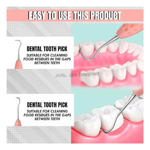 Dental Tartar Scraper Double Ended Stainless Steel Manual Scaler Plaque Tartar Removal Premium Oral Care Tool Dentists - Product Image 4