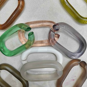 Resin Chain Link Handmade Clear Acrylic Chain Smooth Finish Lightweight <b>Craft</b> Design - Product Image 6