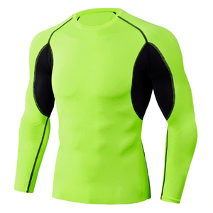 Camiseta de Compresión Deportiva para Hombre, Manga Larga, Secado Rápido, para Entrenamiento, Fitness, Deportes, Diseño Personalizado al por Mayor - Product Image 1