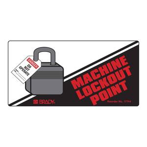 Étiquettes de point de verrouillage pour machines Brady, durables, 2x4 pouces, pour la sécurité de la maintenance - Product Image 3