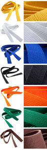 Cinturones de Karate Kyokushinkaikan de 4.5cm, Cinturones Negros de Artes Marciales para Taekwondo, Judo, Aikido, Jiu-Jitsu, con Bordado Personalizado, Spandex/Poliéster - Product Image 5
