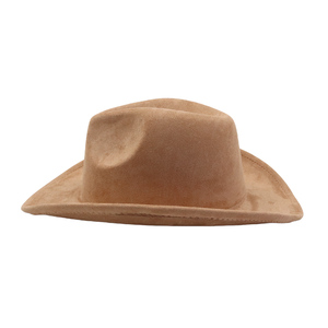 Chapeaux en imitation daim personnalisés en gros pour enfants et chapeaux fedora de cowboy pour garçons et filles - Product Image 4