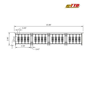 Handcrafted Custom Wrought <b>Iron</b> Balcony Railings With Elegant Decorative Design, Heavy-Duty Construction And Lasting Durability - Product Image 2