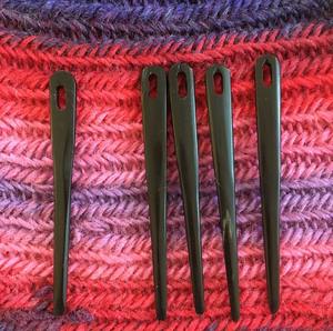 Aiguilles élégantes et polies en os et corne de buffle naturel, écologiques, pour la confection de vêtements et d'accessoires - Product Image 4