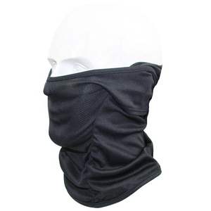 Pasamontañas Unisex Negro Transpirable y Ligero, Máscara Facial con Capucha de Color Sólido, Estilo Deportivo para Adultos, Uso en Invierno - Product Image 2