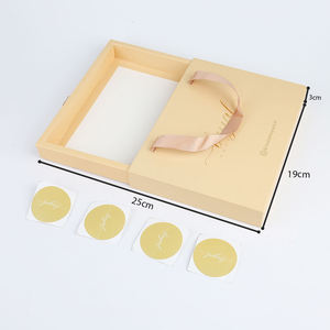 Custom Eco-Friendly Handmade Pink Valentine's Day Luxury <b>Gift</b> <b>Box</b> for Jewelry Cardboard Sliding Drawer Ribbon Handle Hot - Product Image 6