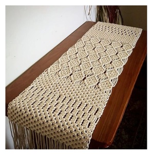 Chemin de table en macramé en coton de qualité supérieure pour les acheteurs en gros, décoration bohème pour la maison, style restaurant et décoration de mariage - Product Image 4